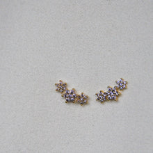 Load image into Gallery viewer, Floral Ear Climbers
