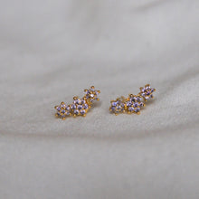 Load image into Gallery viewer, Floral Ear Climbers