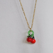 Load image into Gallery viewer, Lampwork Cherry Necklace