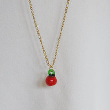 Load image into Gallery viewer, Lampwork Apple Necklace