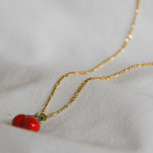 Load image into Gallery viewer, Lampwork Cherry Necklace