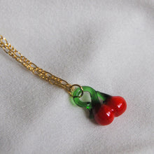 Load image into Gallery viewer, Lampwork Cherry Necklace
