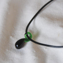 Load image into Gallery viewer, Lampwork Aubergine Cord Necklace