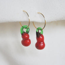 Load image into Gallery viewer, Lampwork Fruit Hoops