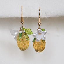 Load image into Gallery viewer, Leafy Pineapple Earrings