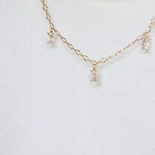 Load image into Gallery viewer, Tiny Rectangle Necklace