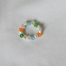 Load image into Gallery viewer, Floral Pearl Ring