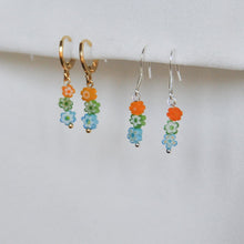 Load image into Gallery viewer, Triple Flower Earrings