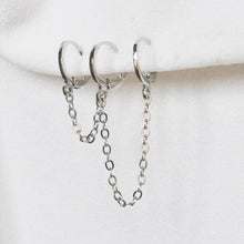 Load image into Gallery viewer, Triple Silver Hoops