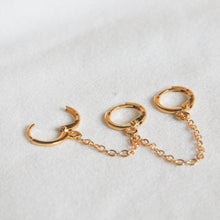 Load image into Gallery viewer, Triple Gold Hoops