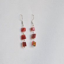 Load image into Gallery viewer, Red Link Earrings