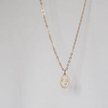 Load image into Gallery viewer, Abstract Face Necklace
