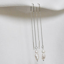 Load image into Gallery viewer, Pearl Ear Threaders