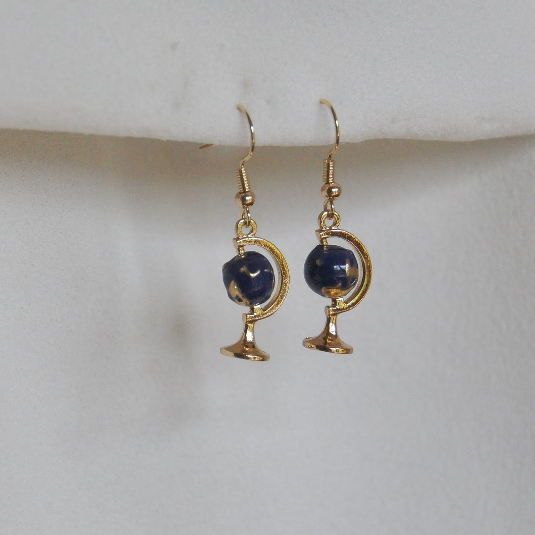 Spinning Globe Earrings