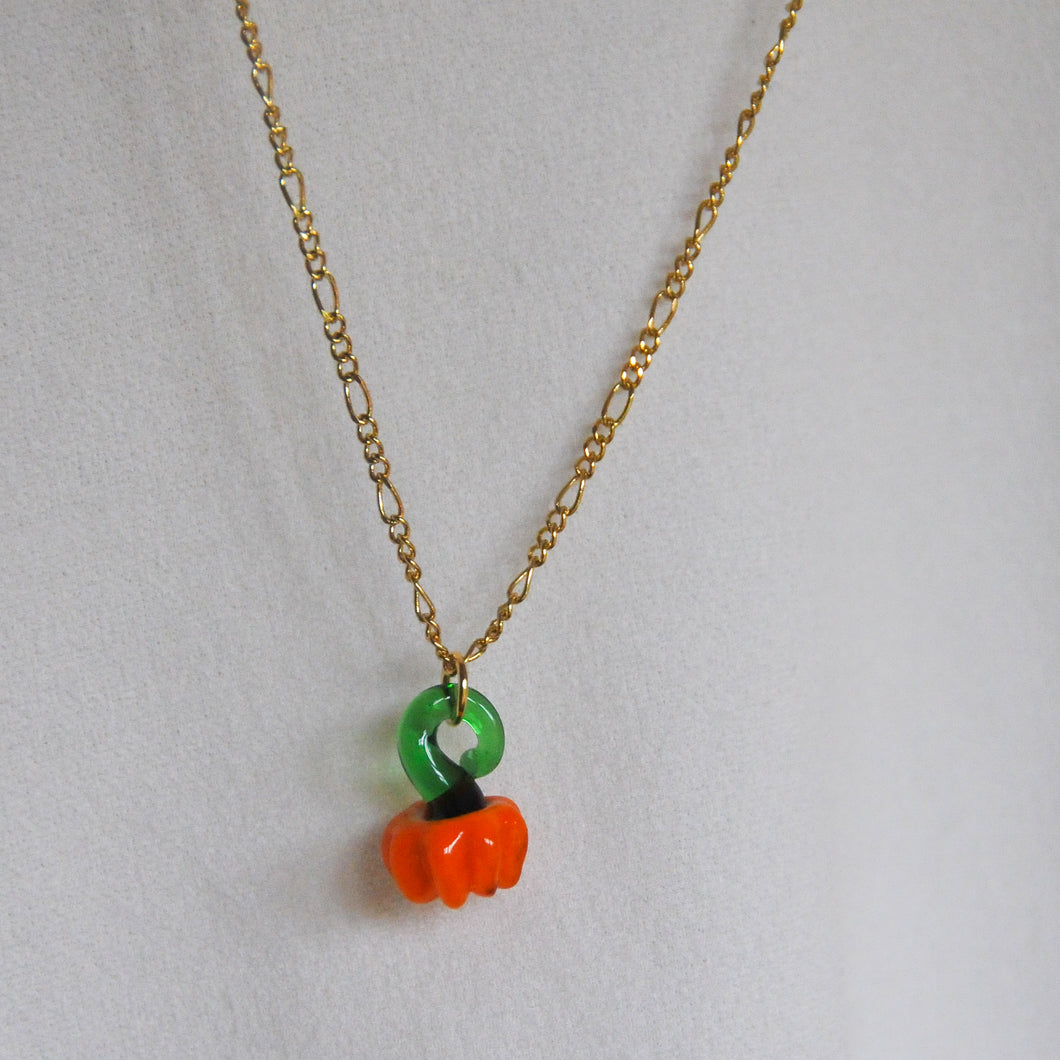 Lampwork Pumpkin Necklace