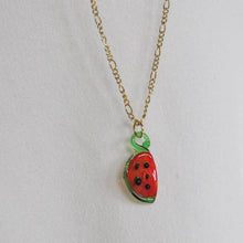 Load image into Gallery viewer, Lampwork Watermelon Necklace
