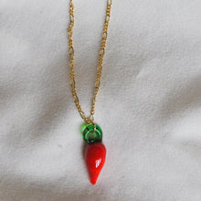 Load image into Gallery viewer, Lampwork Chilli Necklace
