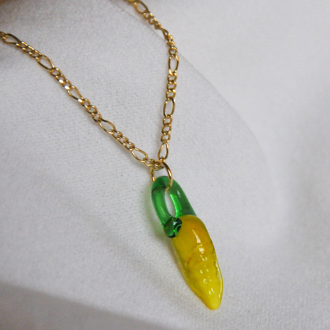 Lampwork Corn Necklace