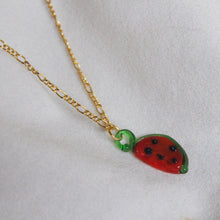 Load image into Gallery viewer, Lampwork Watermelon Necklace
