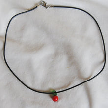 Load image into Gallery viewer, Lampwork Apple Cord Necklace
