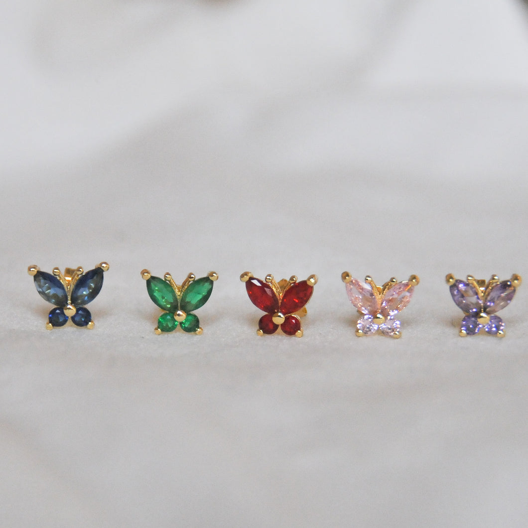 Tiny Butterfly Studs