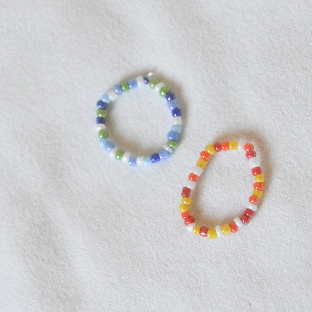 Colourful Beaded Rings