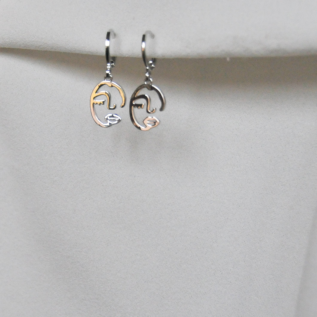 Winking Face Earrings